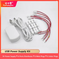 Adaptateur USB ca/cc 5V, alimentation avec 6 Ports de sortie, disposition des chemins de fer, disposition des trains, disposition des réverbères, Diorama 