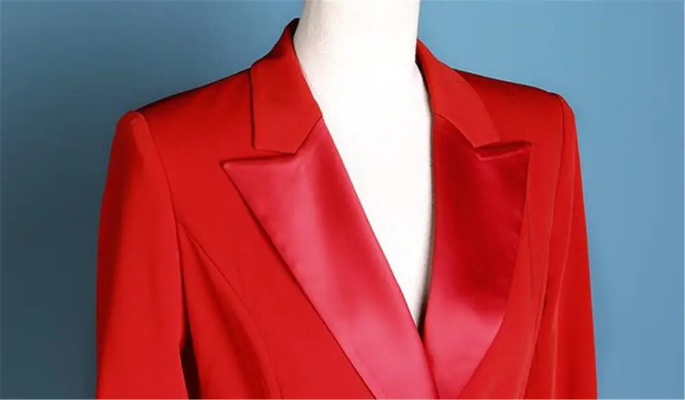 Fashion Peak Lapel Pant Suits for Women Plus Size Custom Made Ladies Pantsuit Blazer+Pants for Work Pantsuit for Wedding Party