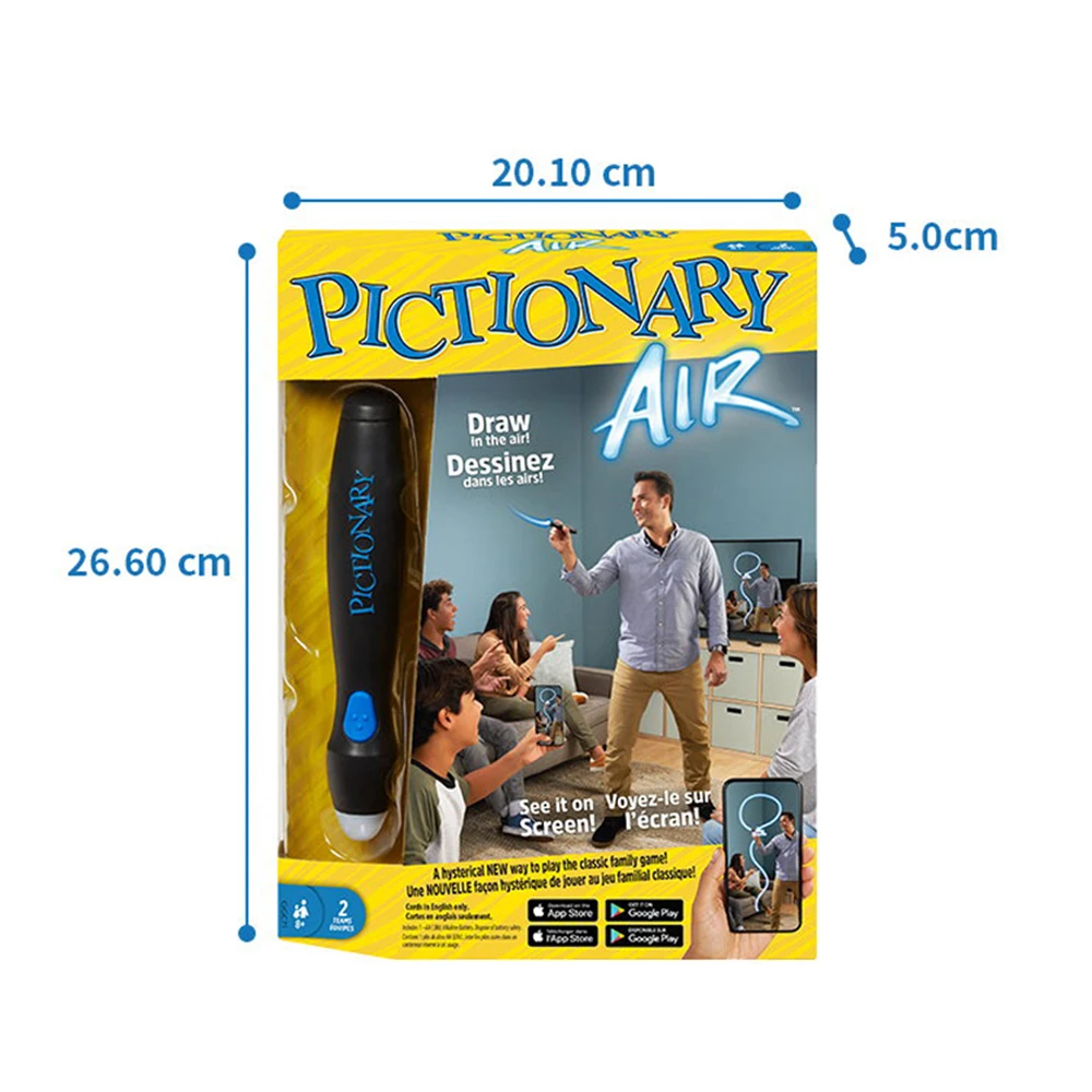 Mattel игры PICTIONARY воздуха вы рисуете я думаю Семья развлечения головоломка карты