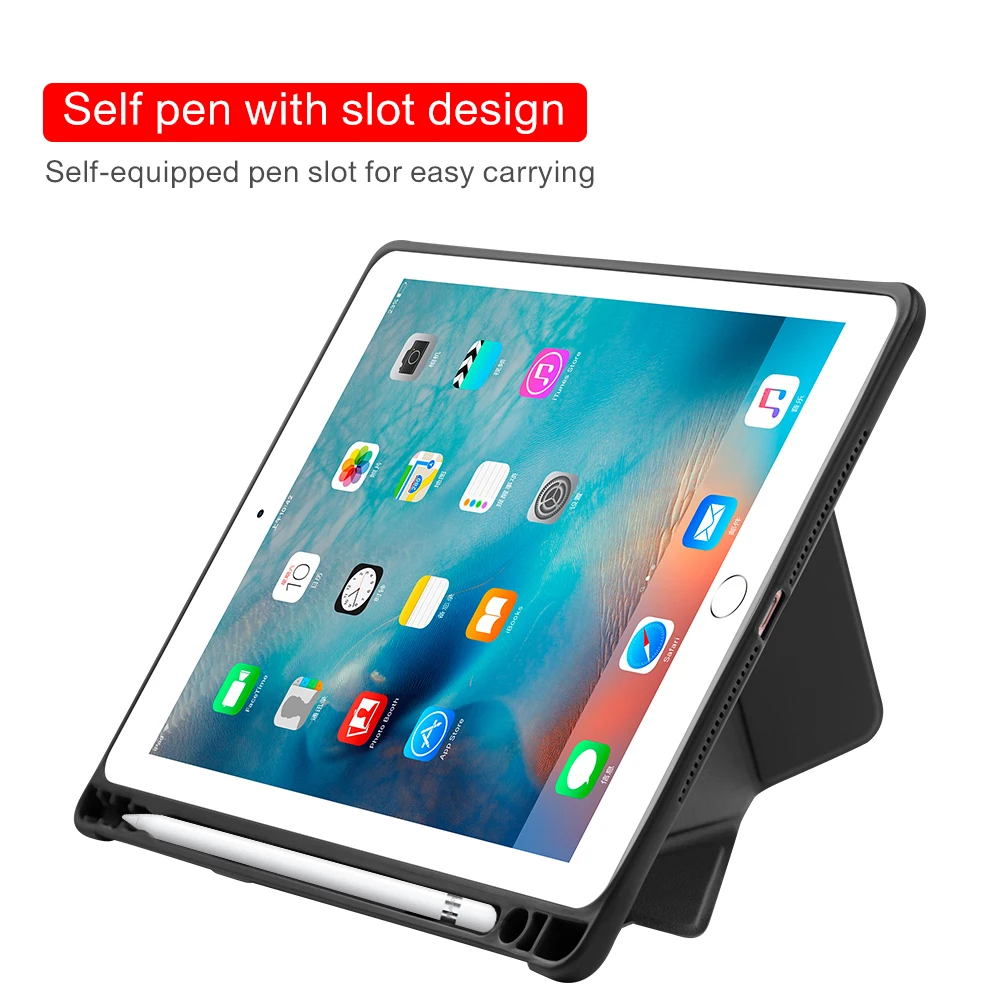 Умный чехол для iPad 9 7 2017 2018 подставка из искусственной кожи Air 1 2 5 6 го поколения с