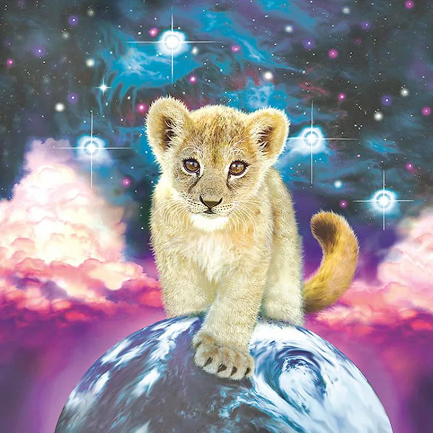 

Diamond Painting Star Tiger Full Square Animal Picture Of Rhinestones Home Decoration 5D DIY Diamond Painting Cross Stitch