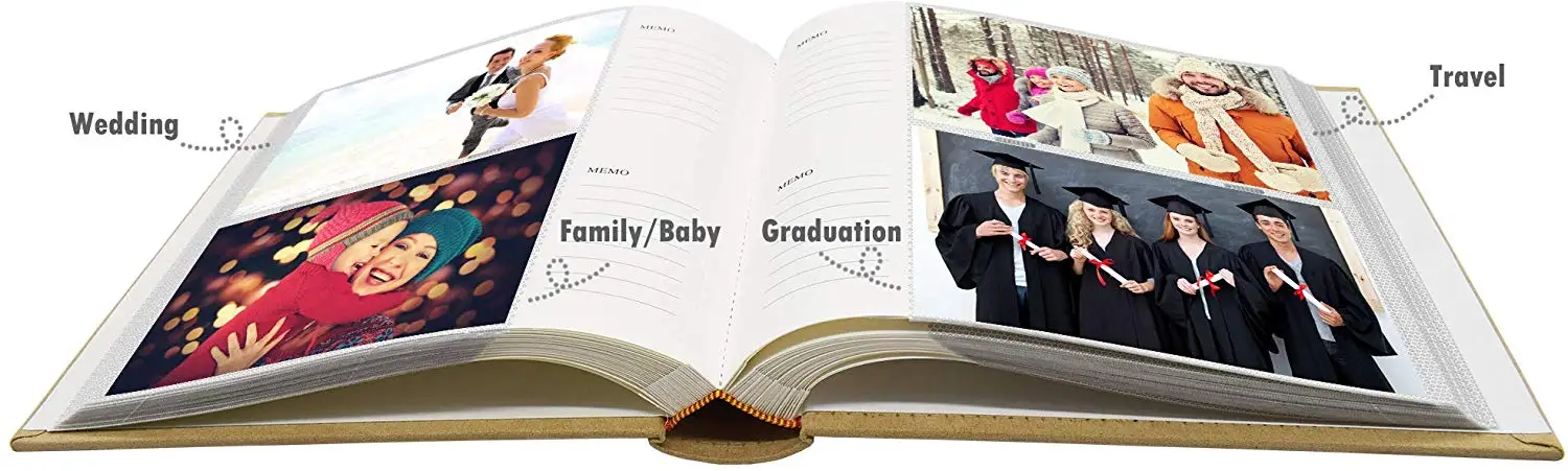 Holds 200 Photos Slip In Memo Photo Album Family Memory Notebook Picture  Albums 200 Photos for Photographs scrapbook Albums Book - AliExpress