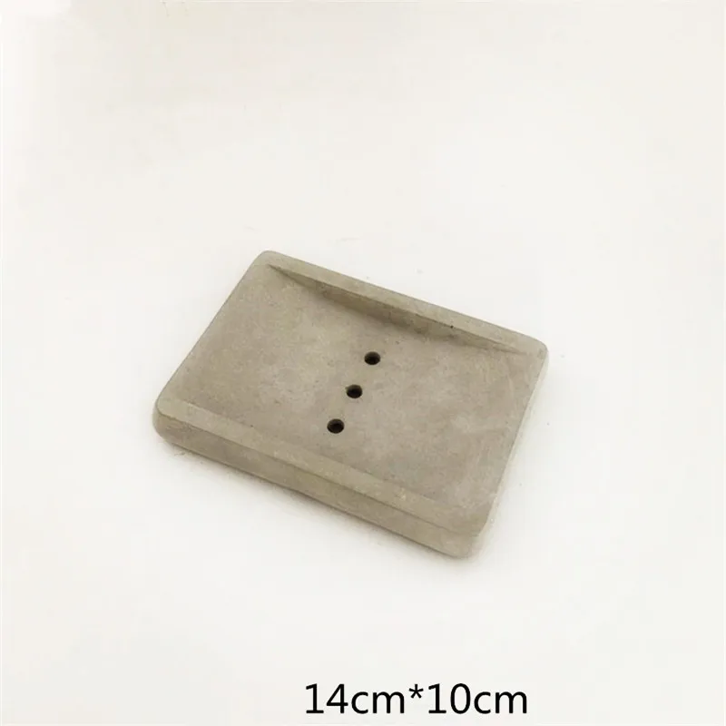 Cement Soap Dish Making Mould Concrete Silicone Planter Pot Tray Soap
