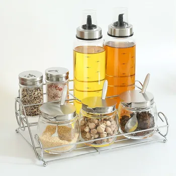 

Kitchen oil bottle Gadgets Spice Bottle Seasoning Box Kitchen Spice Storage Bottle Jars PP Salt Pepper Box Set pf90521