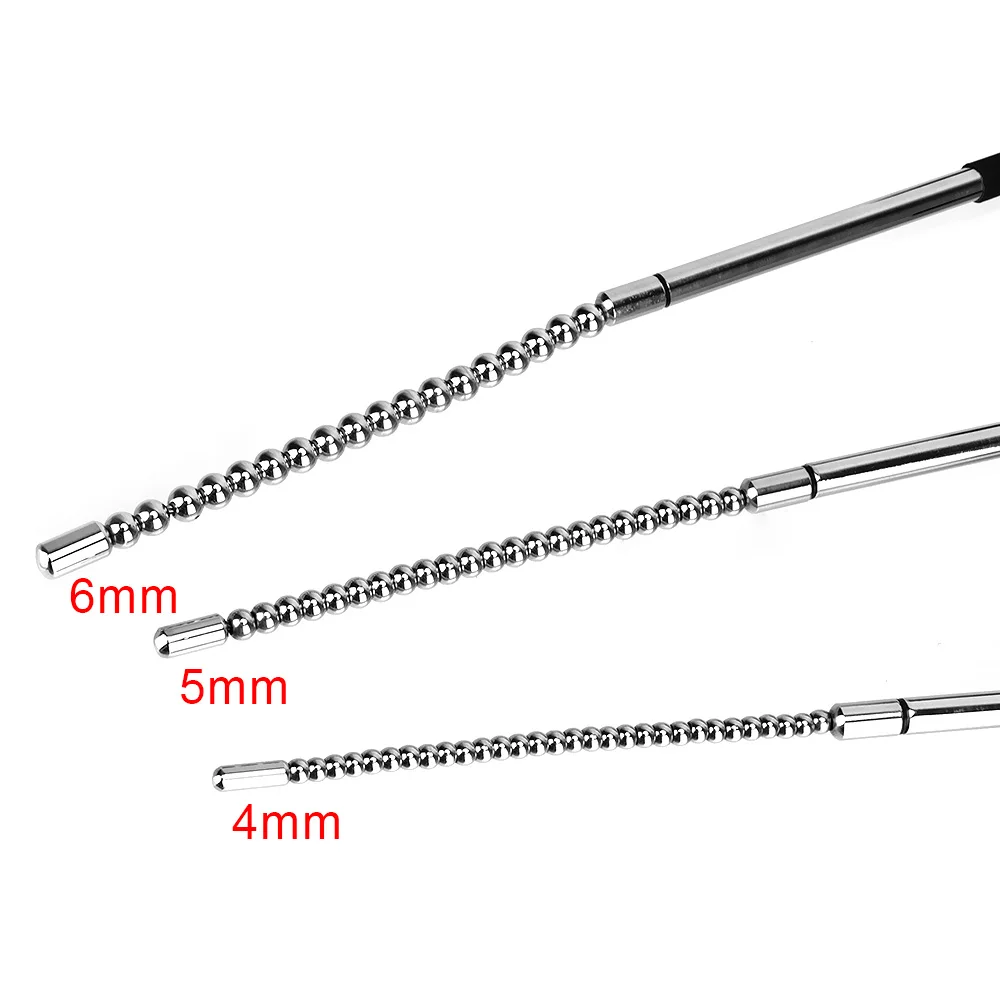 Dilator Urethra Beads Metal Electro Stimulation Sex Toy For Men