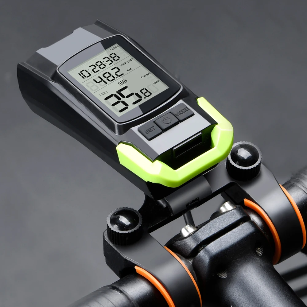 

USB Bike Light Lamp Bicycle Computer 3 Mode Horn Flashlight Cycle Bike Speedometer Led Front Lights Cycling Headlight