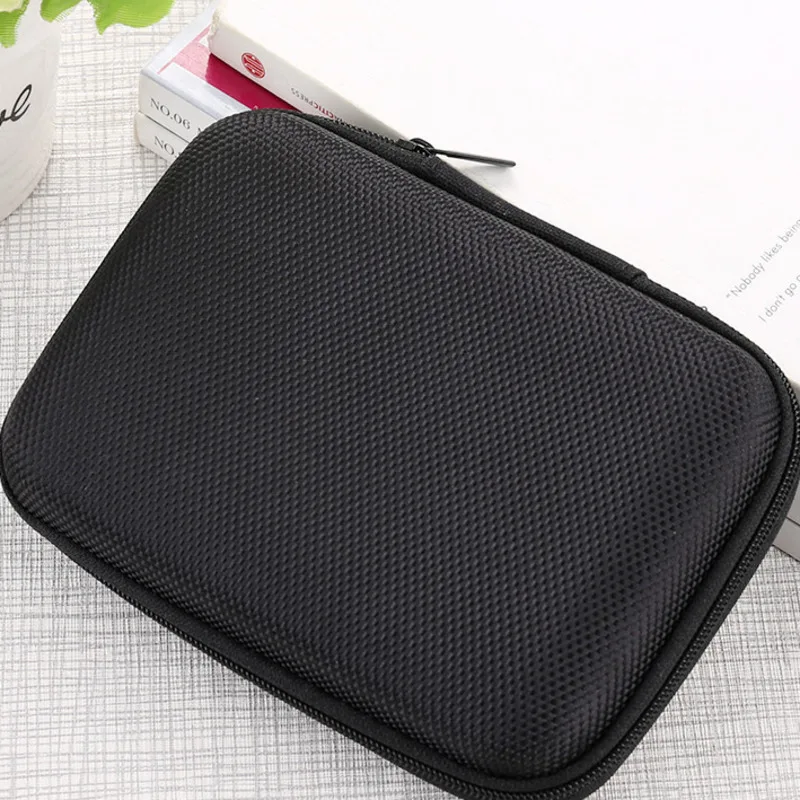 

2.5 Inch Power Pack Lens Storage Case Neutral Headphone Storage Bag Portable Headphone Storage Box Anti-fall Compression Yw#