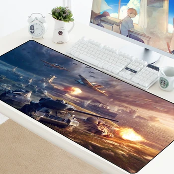 

Large Office World of Tanks Mouse Pad XL Gamer Rubber Mousepad Locking Edge Notebook Table Computer Gaming Pad to Mouse Play Mat