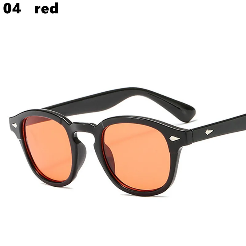Высокое качество ацетатная оправа, очки в стиле Джони Депп лемтош, винтажные круглые брендовые дизайнерские очки, очки - Цвет оправы: 8