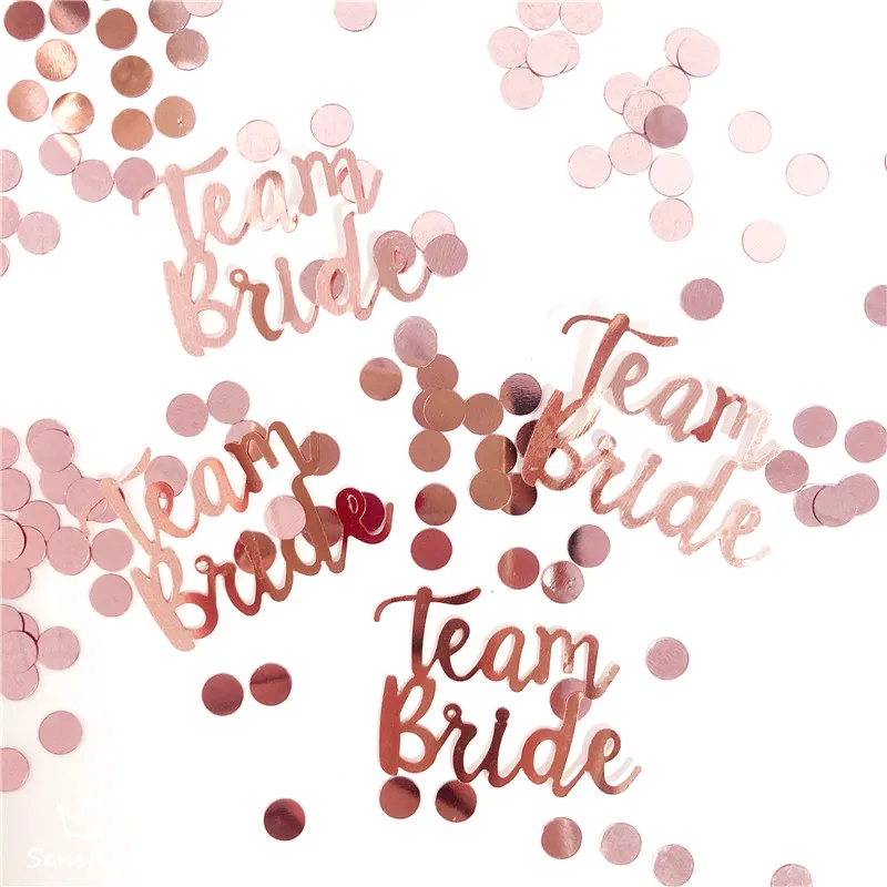 

Hen Party Team Bride Confetti Decoration Bridal Shower Bachelor Tam Bride Wedding Confetti Decoration Supplies