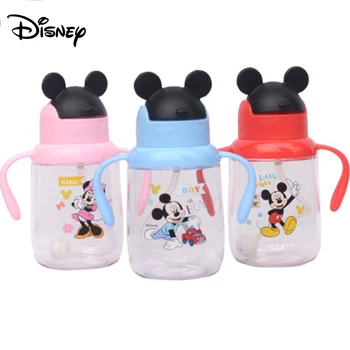 

Disney Children's Water Cup Summer Leakproof Baby Learning Cup Tritan Kids Kettle With Handle Baby Straw Cup