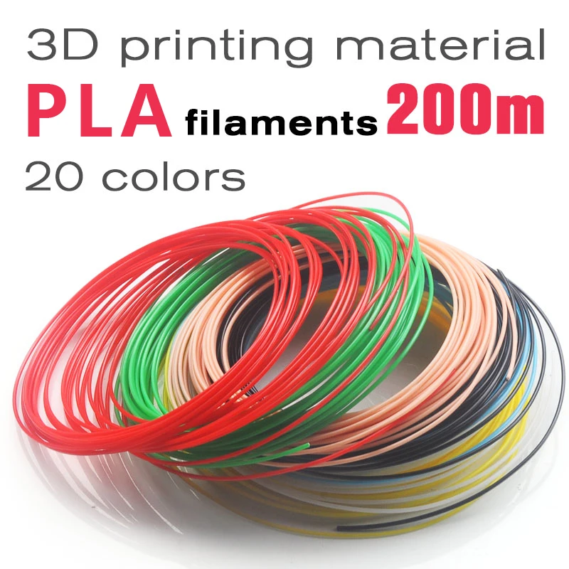Pla da Qualidade Abs Pcl para a Pena 3d 20 Cores Filamento da Pena 3d 1.75 Mm. Fio Plástico da Pena 3d da Cópia 3d do Filamento 3d da Pena do Plástico Materiais de impressão 3D - Imagem 2