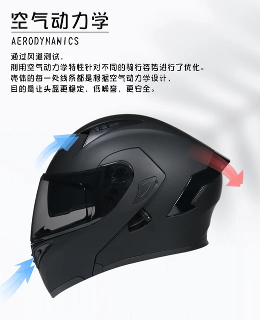 Casco De Moto De Orz-958 Para Hombre, Accesorios Universales Para Moto,  China Continental, Unisex, Abatible Hacia Arriba, Dot Abs - Cascos -  AliExpress