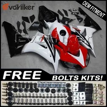 

Custom fairing motorcycle bodywork kit for CBR1000RR 2006-2007 ABS motorcycle panels Injection mold red white+Gifts