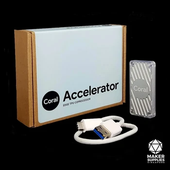 

1 pcs x Coral USB Accelerator with Google Edge TPU ML accelerator coprocessor