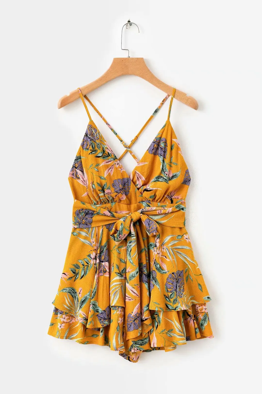 

2018 Europe And America Autumn Women's Dress "Printing Slip Dress 320