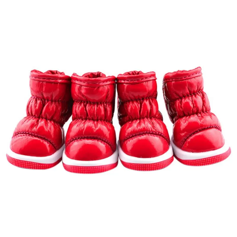 Zapatos de otoño e invierno para perros pequeños, cálidos, de forro polar, para cachorros, botas de nieve impermeables para perros, botas para Chihuahua y Yorkie