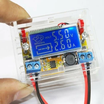 

DC-DC Adjustable Step-down Power Supply Module Voltage Current LCD Display Shell