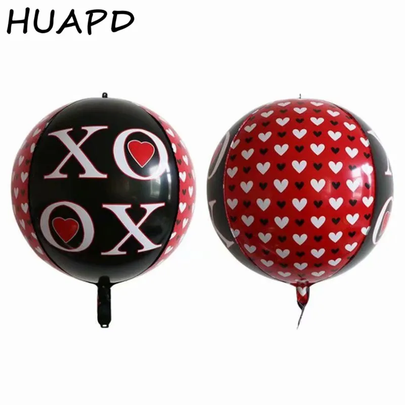 4D XOXO для молодых людей Свадебные украшения фольги воздушный шар День Святого Валентина c розами, подарок годовщина 4D красный шар вечерние поставщик
