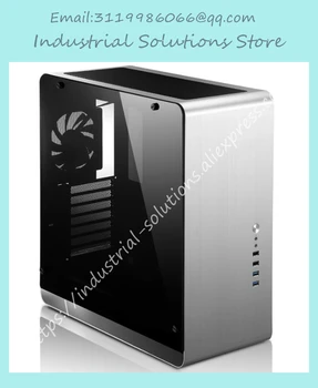 شراءجديد وحدة معالجة خارجية للحاسوب UMX4 الأسود ATX الألومنيوم الزجاج المقسى الجانب شفافة النسخة لوحة كبيرة Jonsbo الهيكل