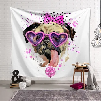 

Cartoon Cat Dog Tapestry 3D Printing Tapestrying Rectangular Home Decor Wall Hanging 03