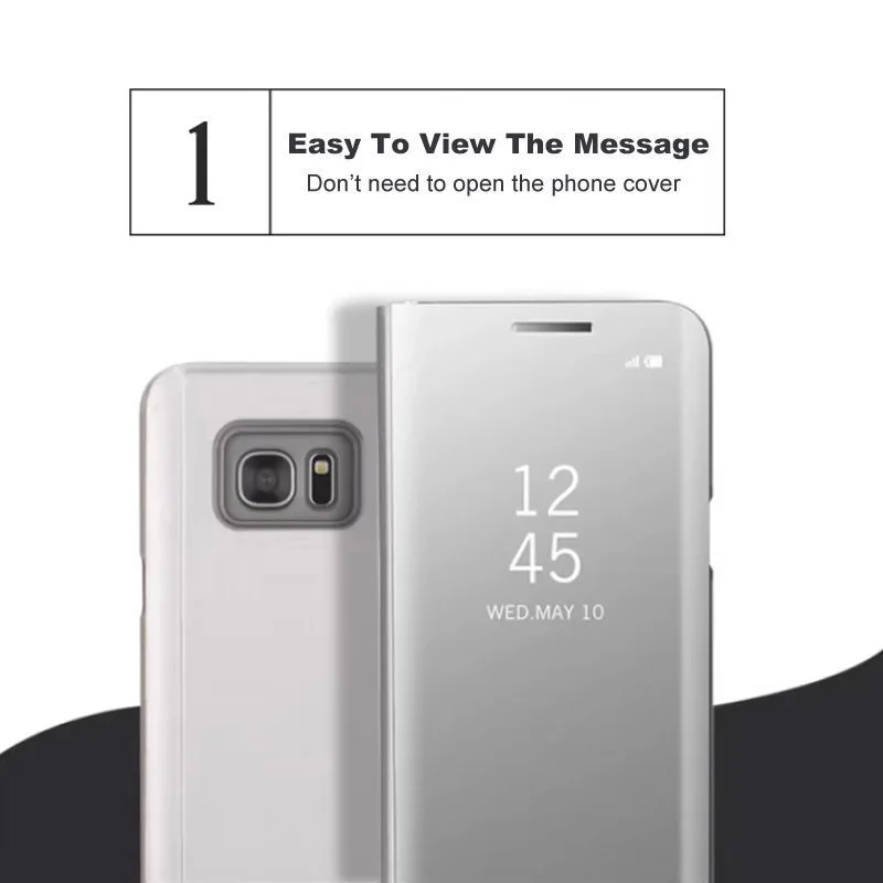 Умный зеркальный флип-чехол для samsung Galaxy S8 S9 S10 плюс S10e S6 S7 Edge Note 9 8 J7 J5 A6 A8 J4 J8 J6 A5 крышка