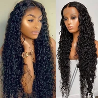 ONETIDE Long Wig 30 32 Inch Water Wave Lace Front Wig Brazilian Lace Front Human Hair Wigs For Women 4x4 Frontal Closure Wig