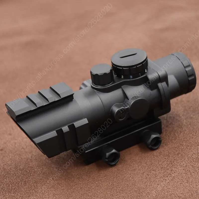 Оптический призматический прицел с винтовкой ACOG 4x32 для основания планки