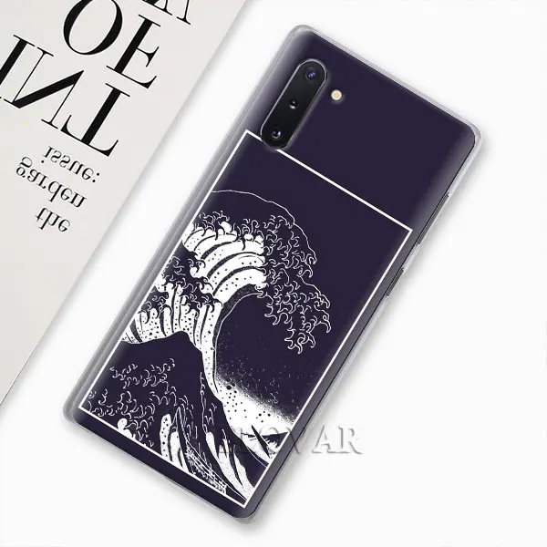 Хокусай большая волна чехол для телефона для samsung Galaxy Note 10 Plus Note 8 9 S10 S9 плюс S10e A30 A40 A50 A70 в твердом переплете - Цвет: H10