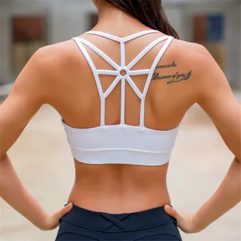 

TaoBo Sports Bra Full Cup Breathable Top Shockproof Cross Back Push Up Workout Bra For women Gym Running Jogging Yoga Fitness