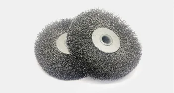 

100/125/150/175mm Wire Wheel Chip Removing Brush Stainless Steel Round Hole Professional Brushes Sawing Machine For Industury