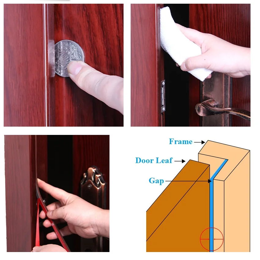 6Meters Self Adhesive Door Window Weather Foam Seal Strip Soundproofing Draught Gap Blocker Filler Collision Buffering