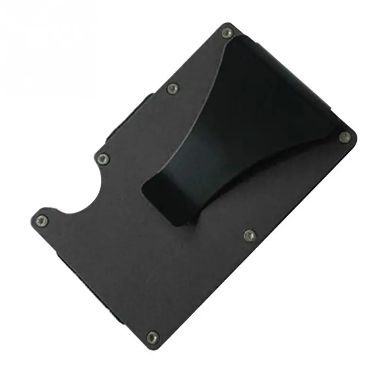 Ультра-тонкий держатель для карт удобные Бизнес металлический чехол карты Чехол кошелек протектор из алюминия