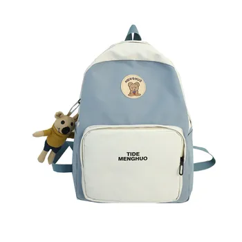 

menghuo summer backpack women blue rugzak vrouwen high school bags mochilas escolares feminina juvenil girl bag small bookbag