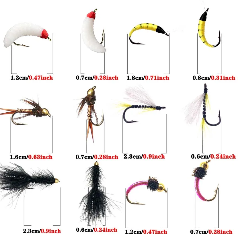 1 Piece Fishing Flies Realistic Nymph Scud Fly for Trout Fly Fishing  Streamer Tying Artificial Lure