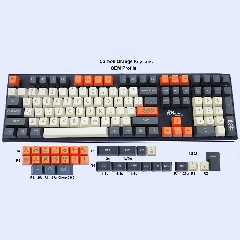 NPKC Винтажный стиль OEM толстые клавишные колпачки PBT ANSI ISO темный серый бежевый