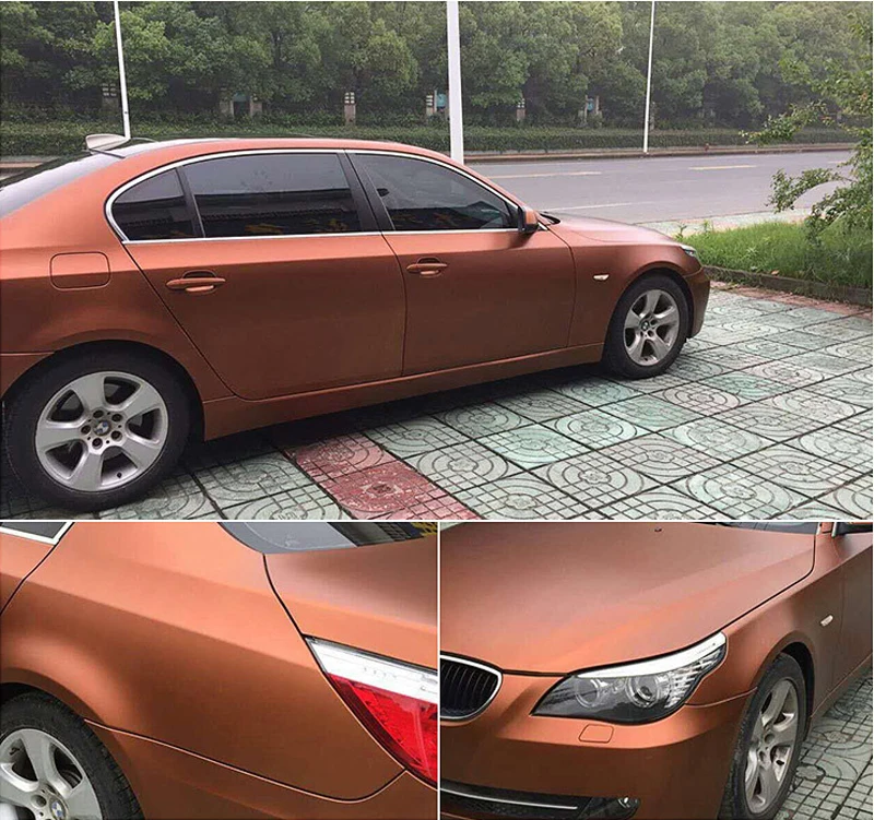 Coffee Metallic Chrome Vinyl Film-6