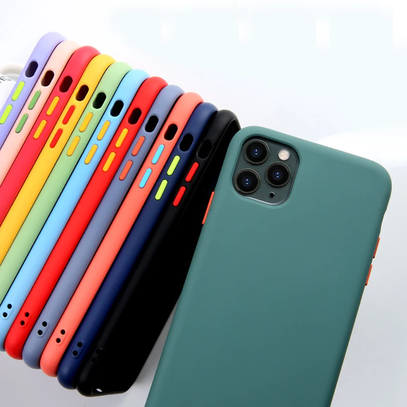 Чехол для телефона карамельного цвета iPhone 11 Pro Max X XS XR Мягкий ТПУ силиконовый