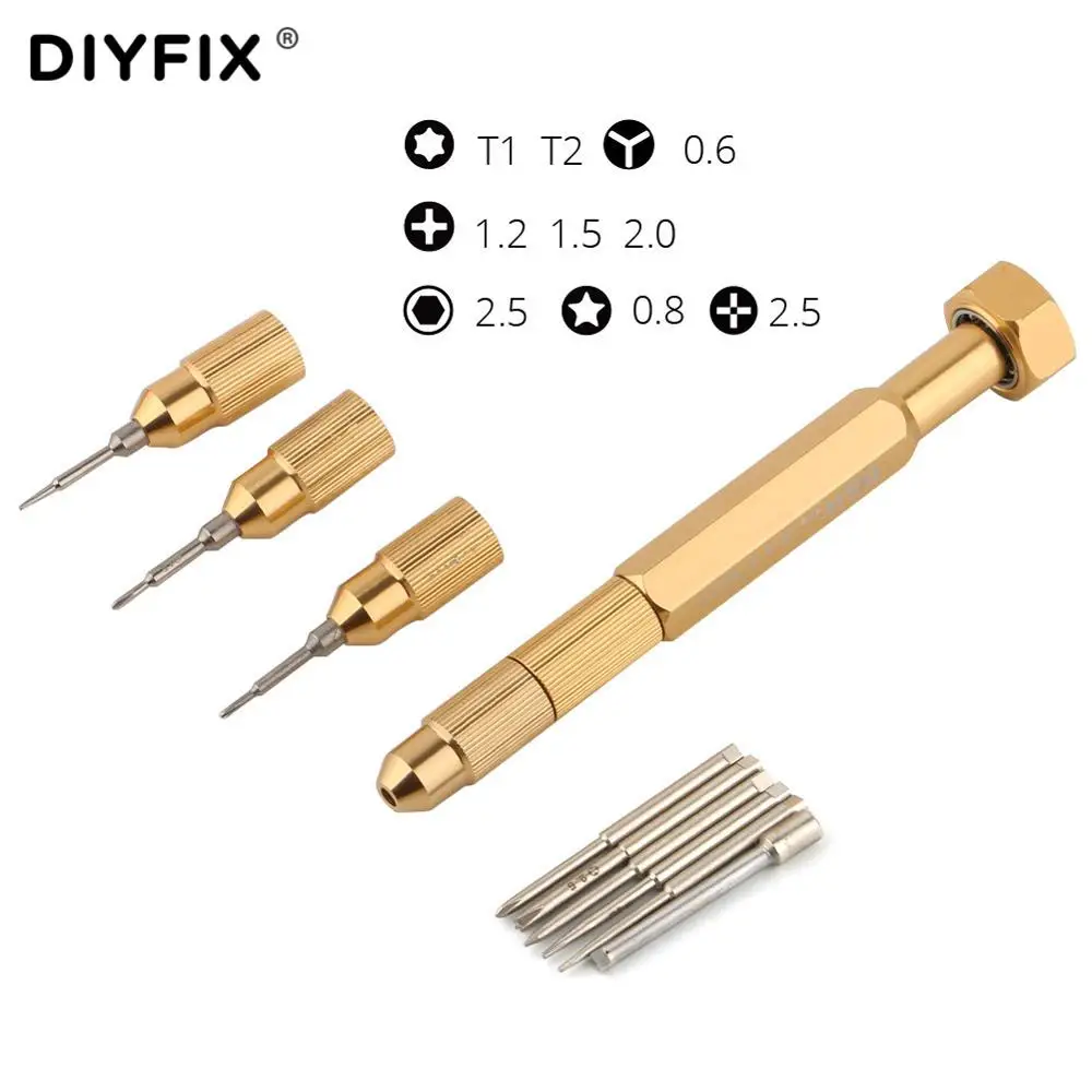 Набор отверток DIYFIX с ограниченным крутящим моментом Y Tip Phillips P2 Pentalobe Torx Hex для iPhone