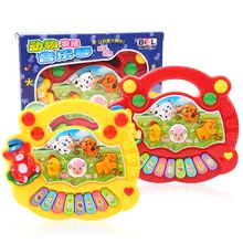 Музыкальное пианино для животных и ферм, Детские Игрушки для раннего образования, электронная клавиатура для девочек, обучающее музыкальное пианино