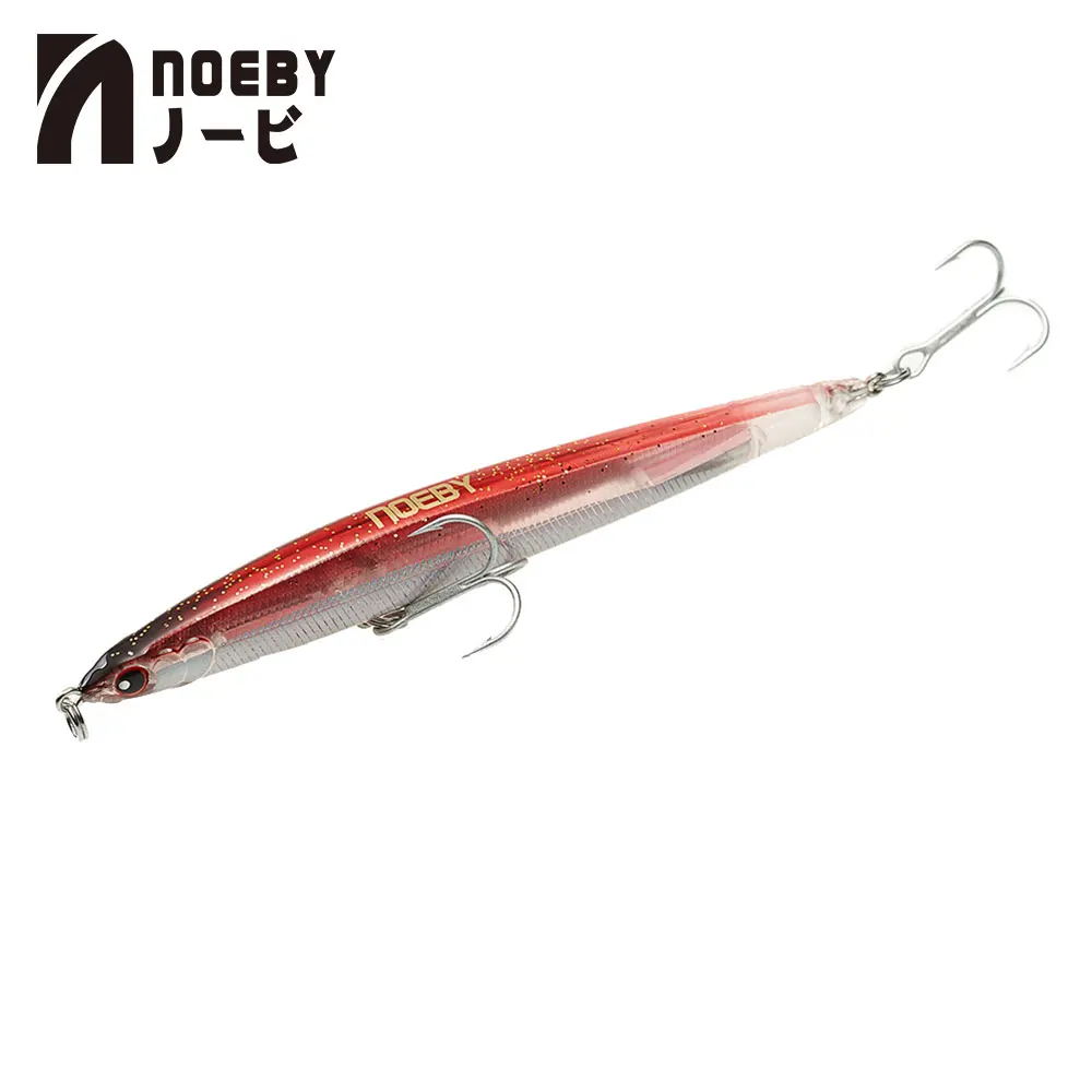 NOEBY карандаш Тонущая приманка stickbait Блюз код тонкий C длинный литье Рыбная приманка вобблер 125 мм/21,5 г Япония крючки NBL9126 - Цвет: NF010