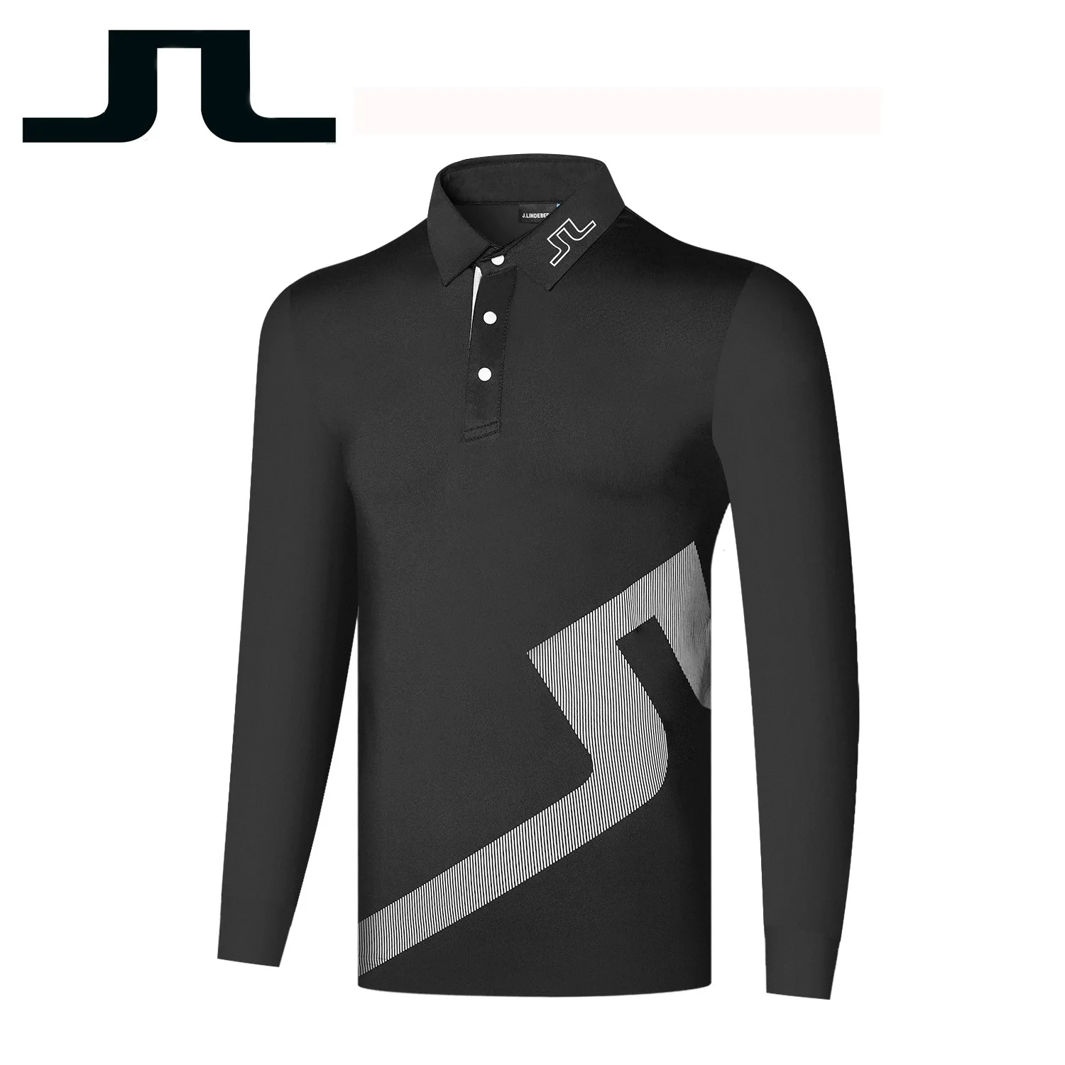 JL Men Golf Polo-Shirts Autumn 2021 New Fashion Long Sleeves Quick Dry Sports Clothing Full For | Спорт и развлечения