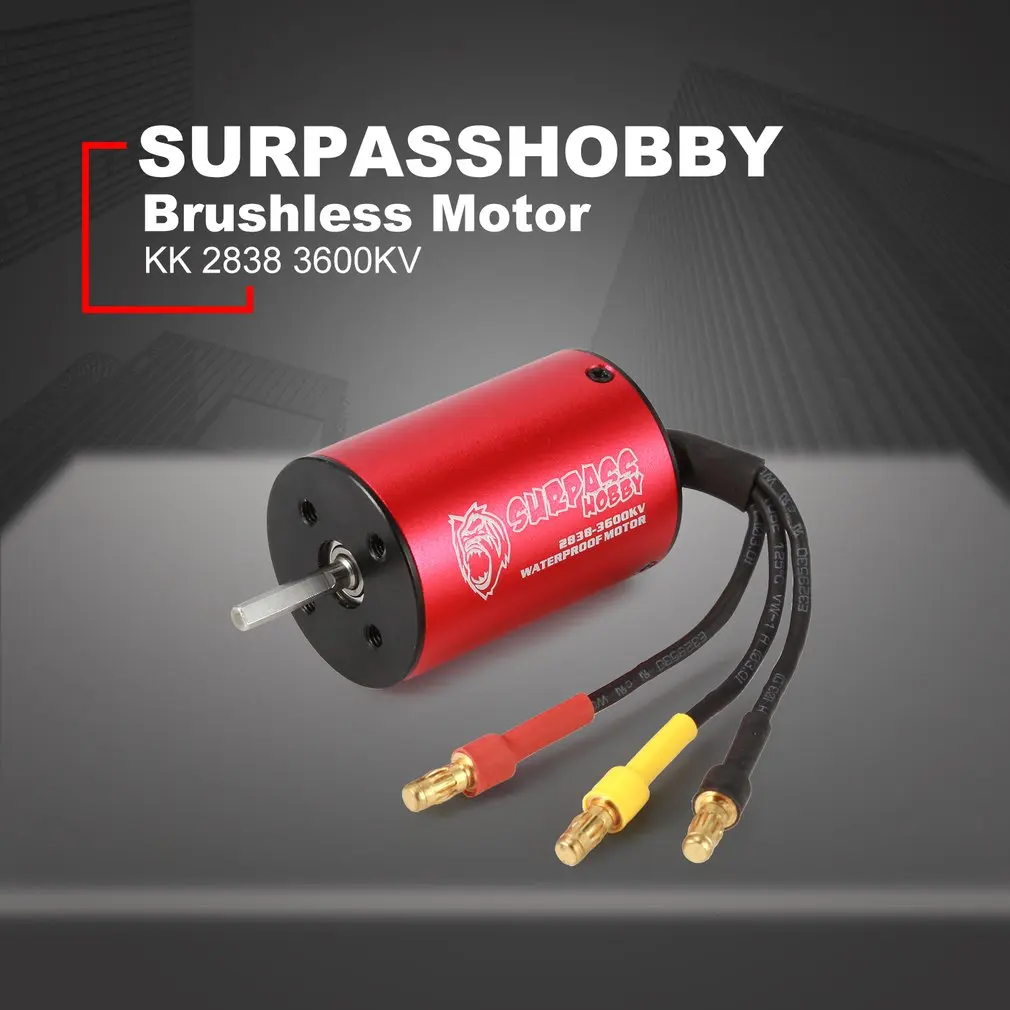SURPASSHOBBY KK 2838 3600KV бесщеточный двигатель 2S 3S для 1:14 1:16 RC Дрифт гоночный автомобиль водонепроницаемый Сенсорный грузовик часть