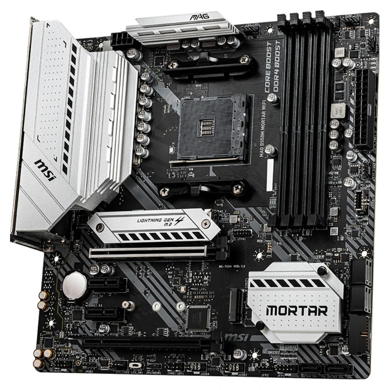 MAG B550M Mortar Gaming Motherboard DDR4 4400(OC) MHz M.2 SATA3 USB3.2 128G | Компьютеры и офис
