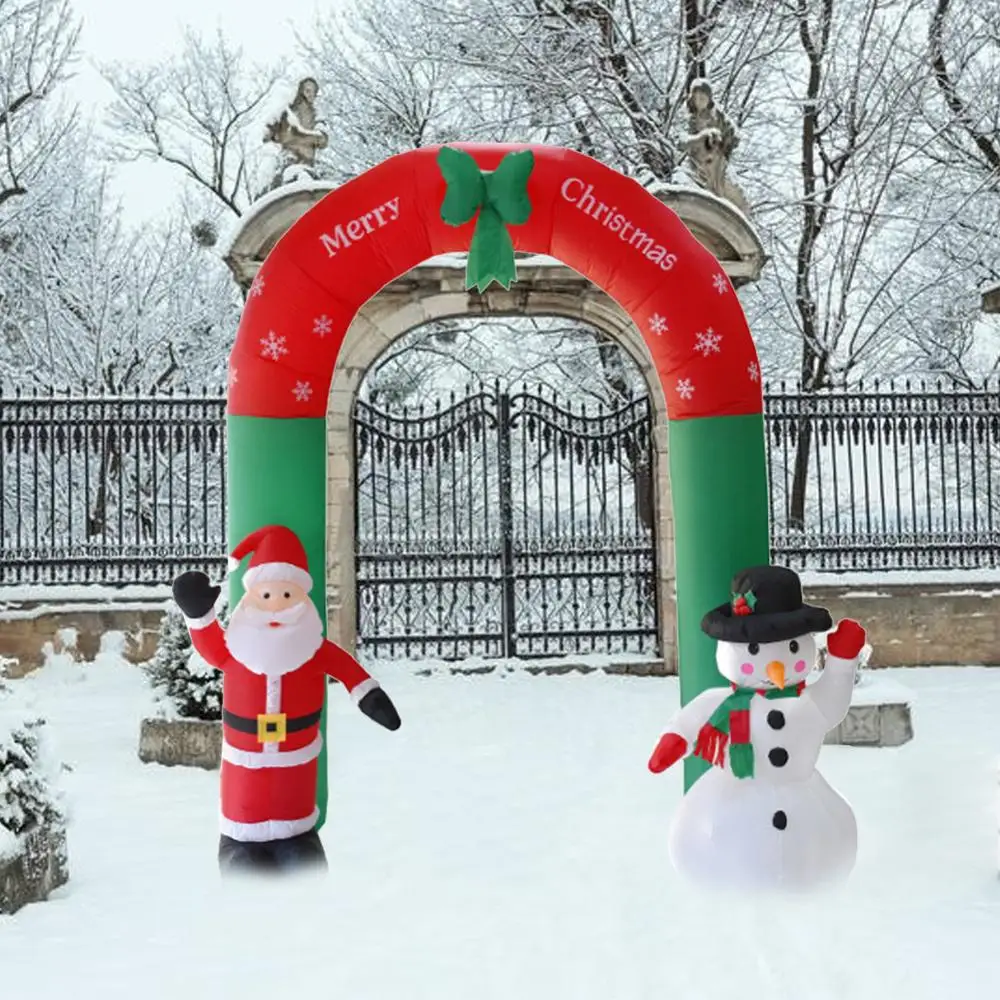 

Inflatable Santa Claus Snowman Christmas Outdoors Ornaments Xmas Shop Decor