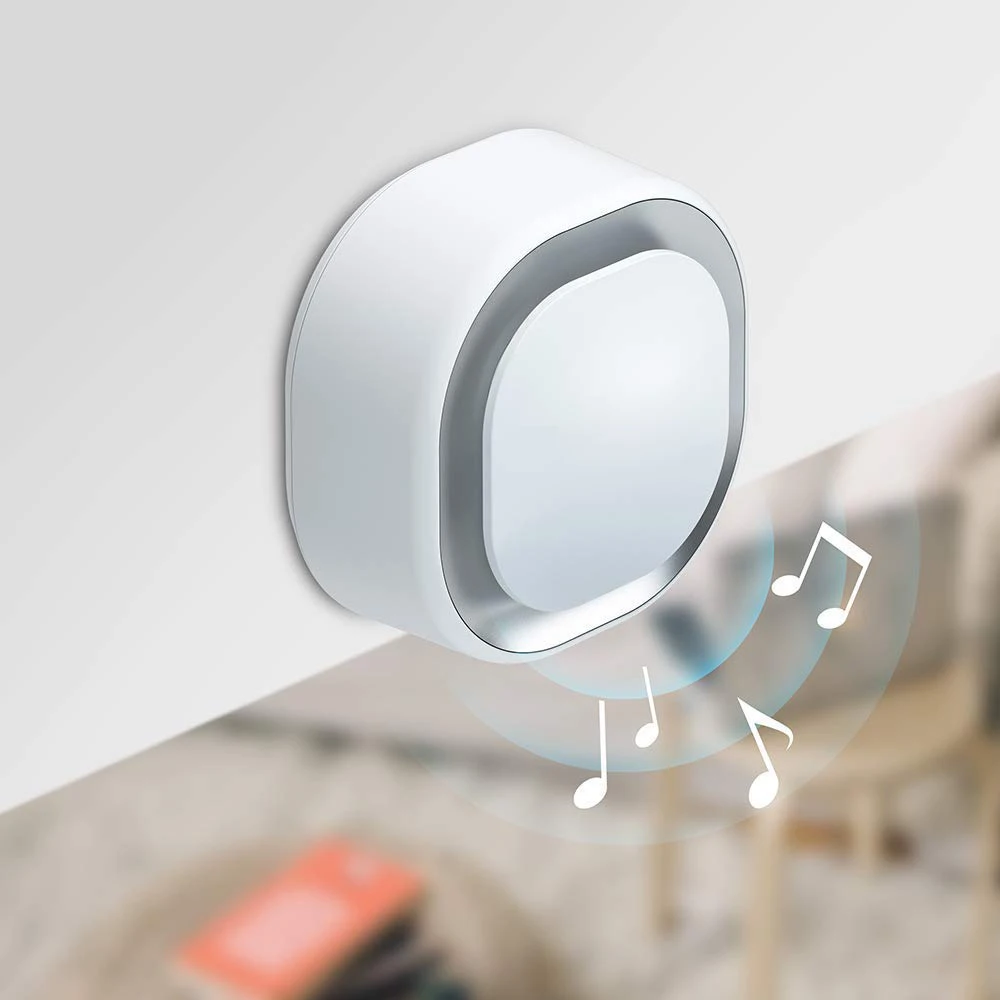 Z-Wave Doorbell 6 with Outdoor Button Z-Wave Plus Wall-Mounted Sound & Light Ring, Smart Home Wireless Chime