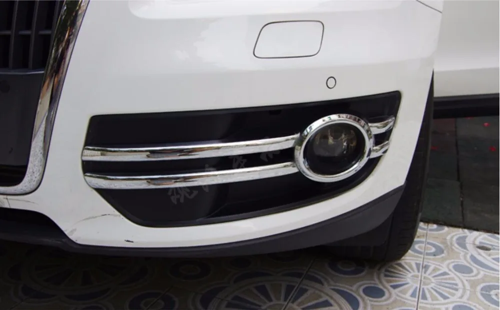 

ABS Хромированная передняя противотуманная фара, крышка для Audi Q5 2010 2011 2012 2013 2014 2015 2016 2017 2018