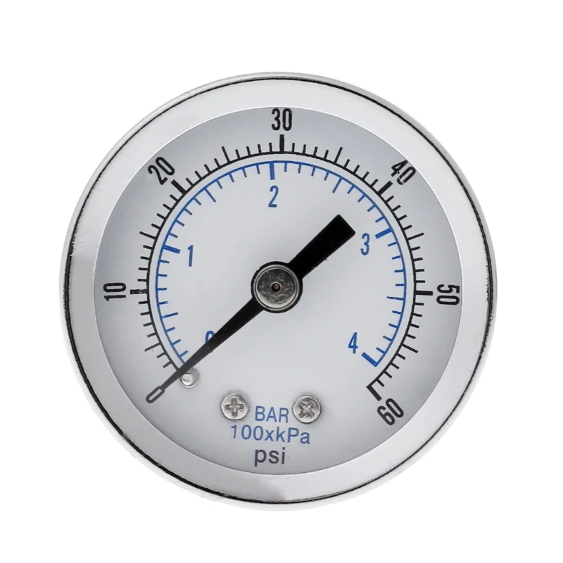 1/8&quot NPT Air Compressor / Hydraulic Pressure Gauge 0-60 PSI Back Mount 1.5&quot Face63HF | Инструменты