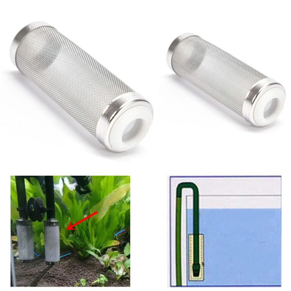 Aquarium Prefilter Inlet Intake Filter Cover Guard Strainer Stainless