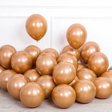  10pcs 5/10/12inch Glossy Metal Pearl Latex Balloons Thick Chrome Metallic Colors helium Air Balls Globos Birthday Party Decor 